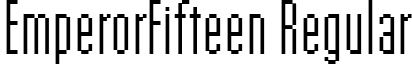 EmperorFifteen Regular font - EmperorFifteen Regular.ttf