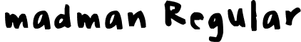 madman Regular font - madman.ttf