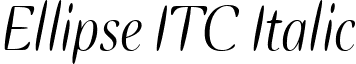 Ellipse ITC Italic font - Ellipse ITC Italic.ttf