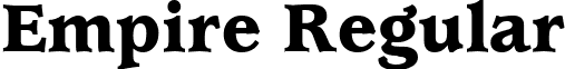 Empire Regular font - Empire.ttf