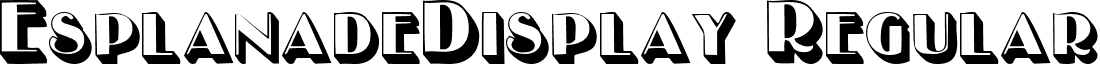 EsplanadeDisplay Regular font - EsplanadeDisplay.ttf