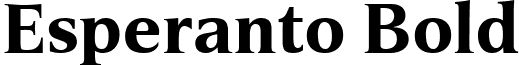 Esperanto Bold font - Esperanto Bold.ttf