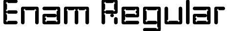 Enam Regular font - Enam.ttf