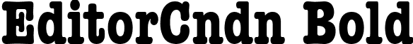 EditorCndn Bold font - EditorCndn Bold.ttf