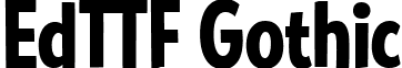 EdTTF Gothic font - EdTTF-Gothic.ttf