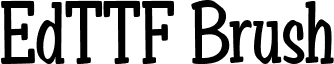 EdTTF Brush font - EdTTF-Brush.ttf