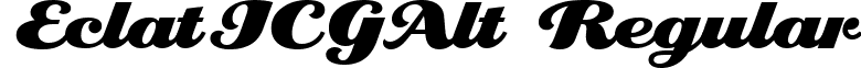 EclatICGAlt Regular font - EclatICGAlt.ttf