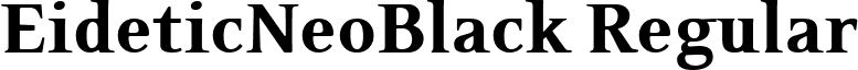 EideticNeoBlack Regular font - EideticNeoBlack.ttf