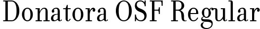 Donatora OSF Regular font - Donatora OSF.ttf