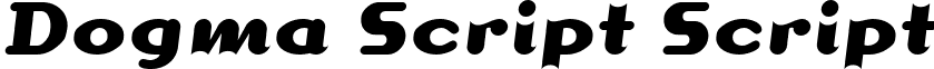 Dogma Script Script font - Dogma Script Script.ttf