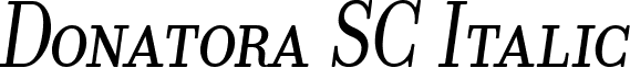 Donatora SC Italic font - Donatora SC Italic.ttf