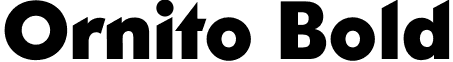 Ornito Bold font - Ornito-Bold.otf