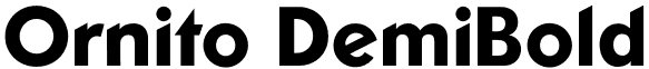 Ornito DemiBold font - Ornito-DemiBold.otf