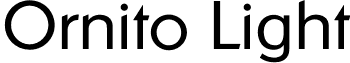 Ornito Light font - Ornito-Light.otf