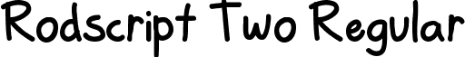 Rodscript Two Regular font - RodscriptTwo (clean).ttf