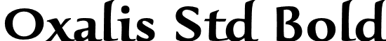 Oxalis Std Bold font - OxalisStd-Bold.otf