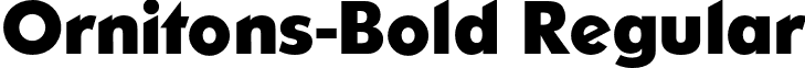 Ornitons-Bold Regular font - Ornitons-Bold.otf