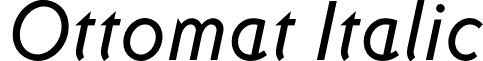 Ottomat Italic font - OttomatItalic.otf