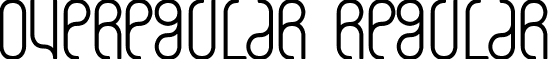 overegular Regular font - overegular.ttf