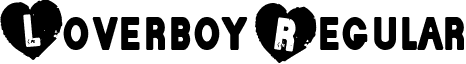 Loverboy Regular font - LOVERBOY.TTF