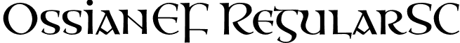 OssianEF RegularSC font - OssianEF-RegularSC.otf