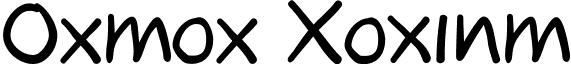 Oxmox Medium font - Oxmox-Regular.ttf