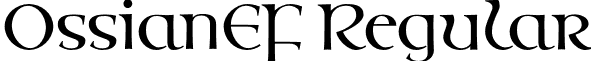 OssianEF Regular font - OssianEF-Regular.otf