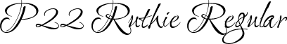 P22 Ruthie Regular font - P22_Ruthie.ttf