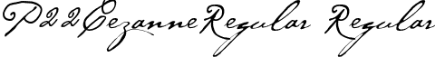 P22CezanneRegular Regular font - P22CezanneRegular.otf