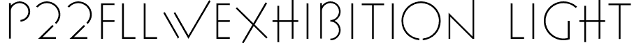 P22FLLWExhibition Light font - P22FLLWExhibition-Light.otf