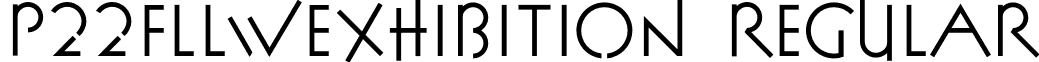 P22FLLWExhibition Regular font - P22FLLWExhibition-Regular.otf