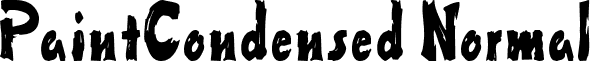 PaintCondensed Normal font - Paint-Condensed_Normal.ttf