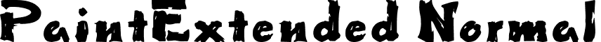 PaintExtended Normal font - Paint-Extended_Normal.ttf