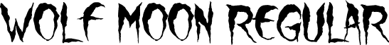 Wolf Moon Regular font - Wolf Moon.otf