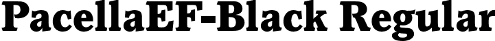 PacellaEF-Black Regular font - PacellaEF-Black.otf