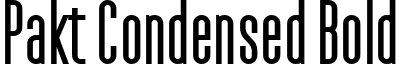 Pakt Condensed Bold font - Pakt_Condensed_Bold.ttf