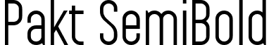 Pakt SemiBold font - Pakt_SemiBold.ttf