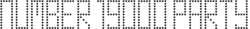 Number 19000 Party font - number_19000_party.ttf