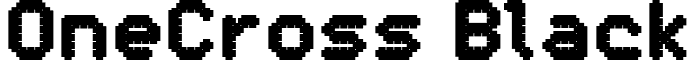 OneCross Black font - OneCross_Black.ttf