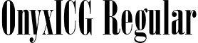 OnyxICG Regular font - OnyxICG.otf