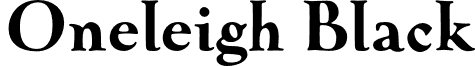 Oneleigh Black font - Oneleigh-Black.otf