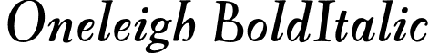 Oneleigh BoldItalic font - Oneleigh-BoldItalic.otf