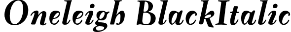 Oneleigh BlackItalic font - Oneleigh-BlackItalic.otf