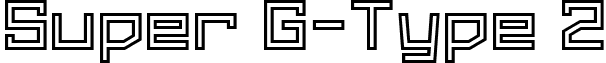Super G-Type 2 font - gomarice_super_g_type_2.ttf