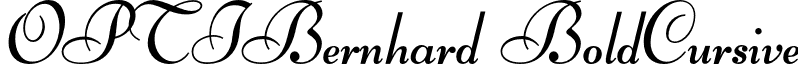 OPTIBernhard BoldCursive font - OPTIBernhard-BoldCursive.otf