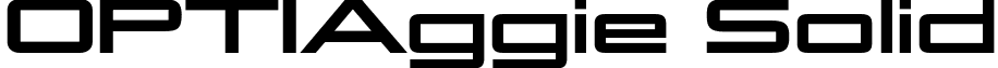 OPTIAggie Solid font - OPTIAggie-Solid.otf