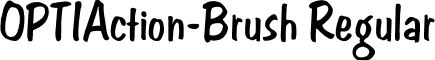 OPTIAction-Brush Regular font - OPTIAction-Brush.otf