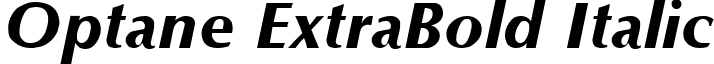 Optane ExtraBold Italic font - Optane_ExtraBold_Italic.ttf