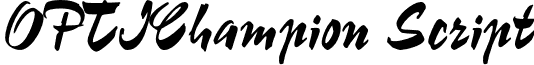 OPTIChampion Script font - OPTIChampion-Script.otf