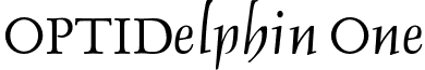 OPTIDelphin One font - OPTIDelphin-One.otf